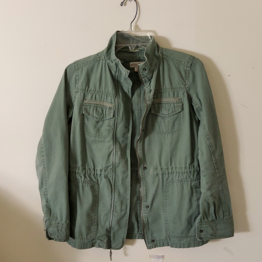 Merona Utility Jacket Size XS Olive Green